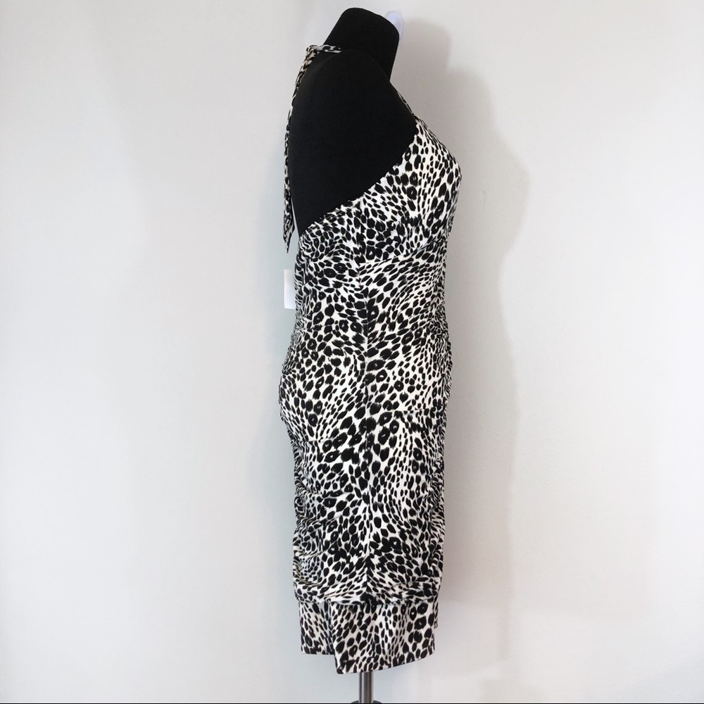 Taboo cheetah animal print medium halter dress - Picture 5 of 7